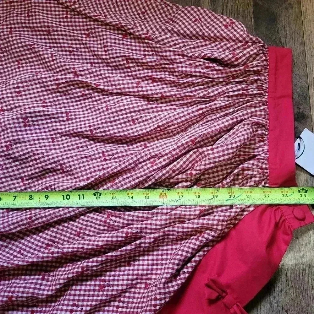 NWT Unique Vintage 2-Piece Cherry Romper & Skirt Set Size (2) XS - Picture 10 of 13